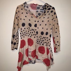 Babette Pleated Tunic Blouse